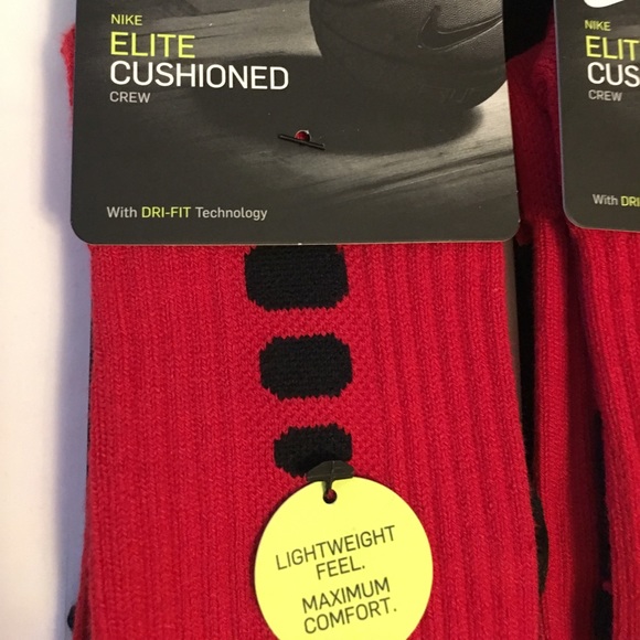 2 pairs NIKE Elite Cushioned Basketball Crew socks - Picture 2 of 4